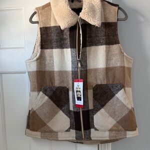 Sanctuary Checkered Wool Vest